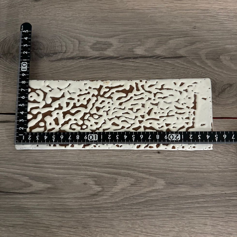Thumbnail: E045)Hagi ware Akira Kawano flat plate,sushi plate(25cm*9cm)