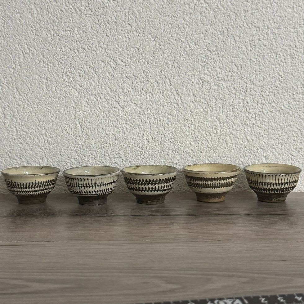 Thumbnail: B069)Onta ware tea ,sake cup (5 for €50,00)