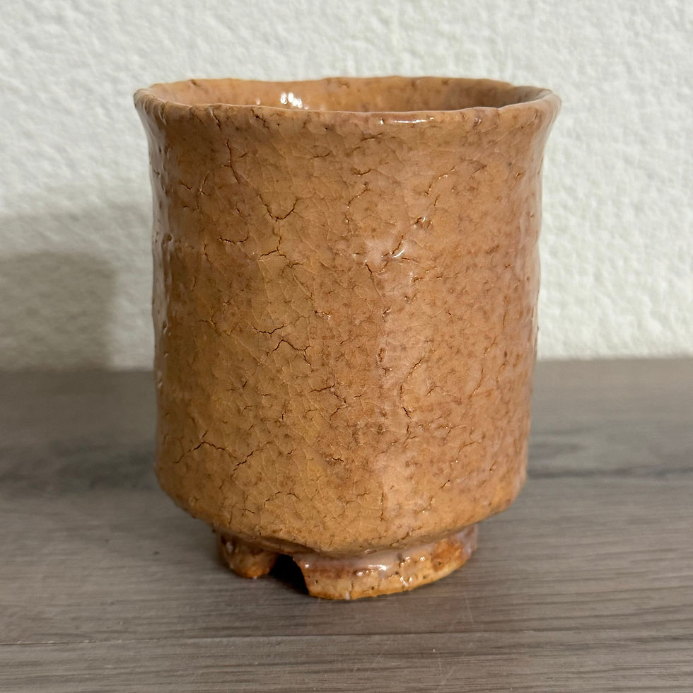 Thumbnail: Q019)Hagi ware Kunisuke Nakahara tea cup