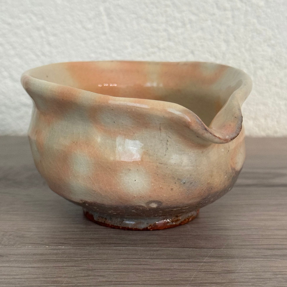 Thumbnail: G064)Hagi ware Kunisuke Nakahara lipped bowl Yuzamashi boiled water coolingbe