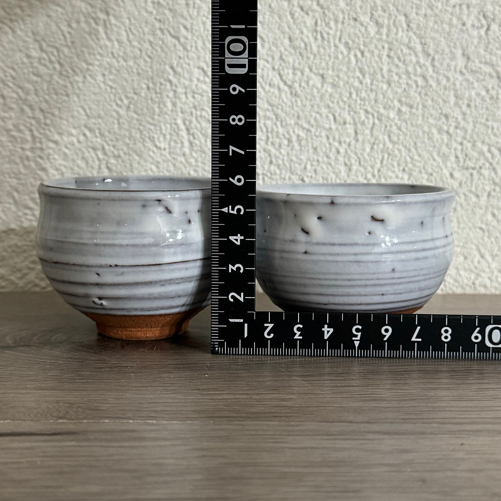 Thumbnail: A073)Hagi ware Sanpei Nagasaki sake cup(2 for €24,00)