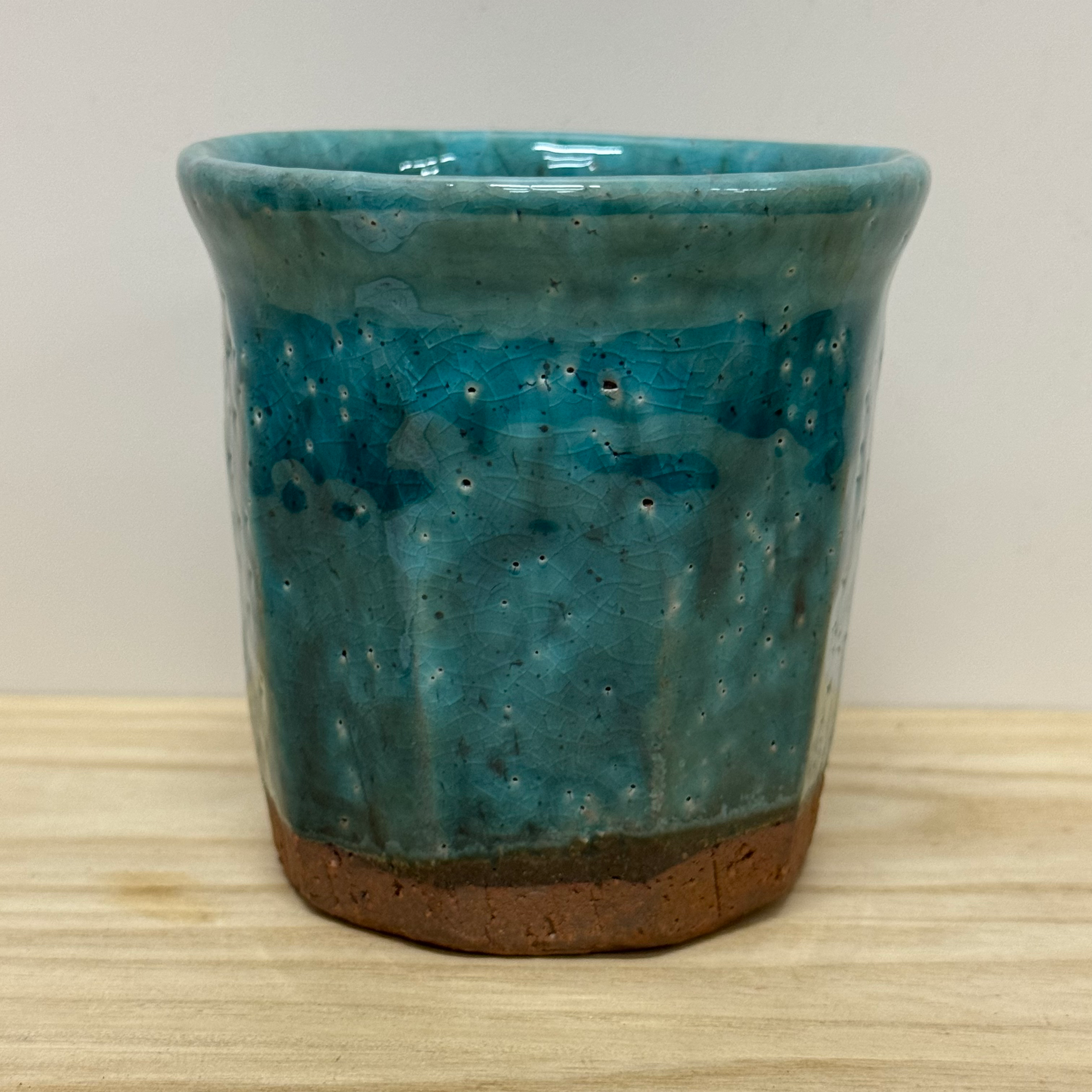 HtoM48)Hagi ware  tea cup Seigan Yamane   ≒300ml