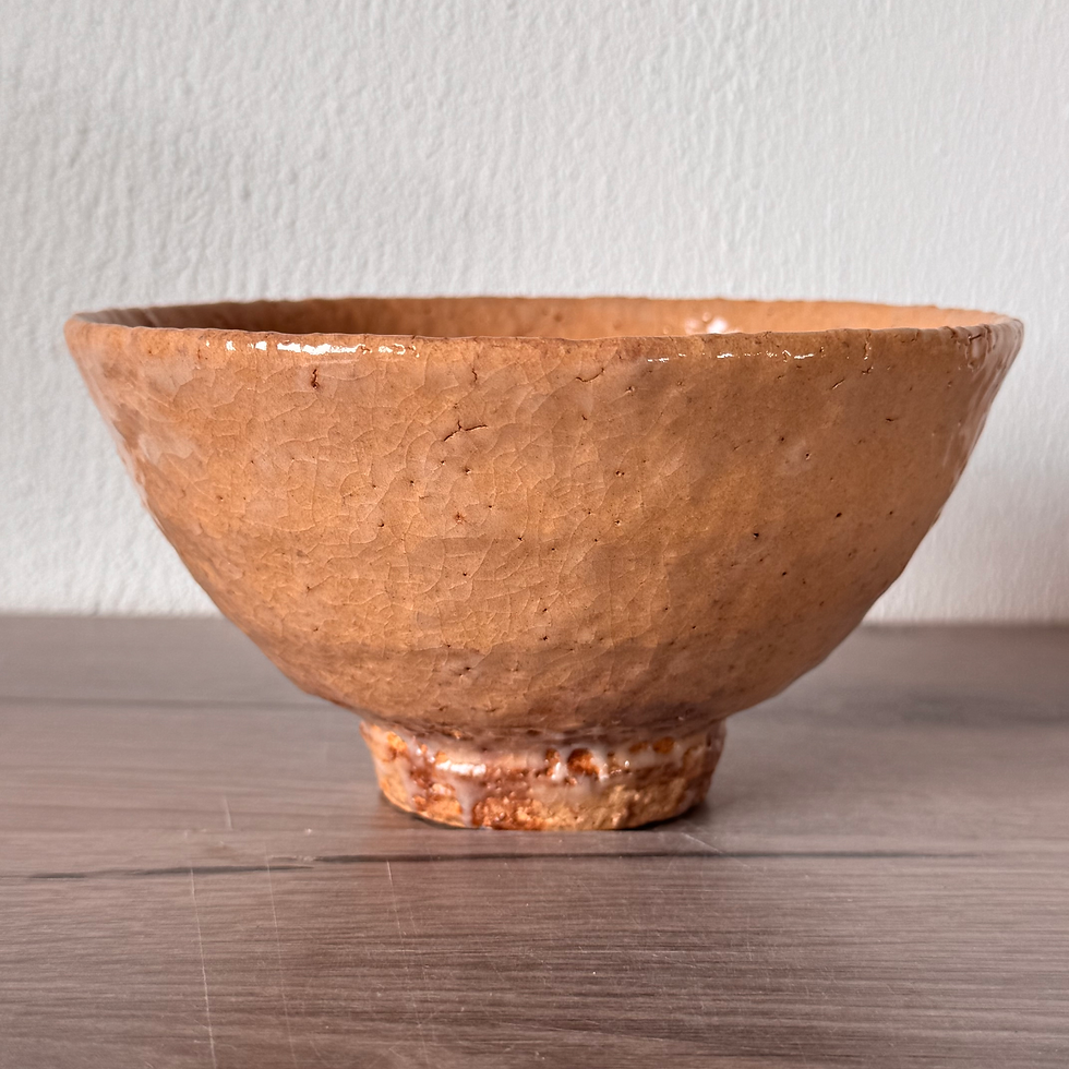 Thumbnail: KK39)Hagi ware Setsuo Hara matcha bowl