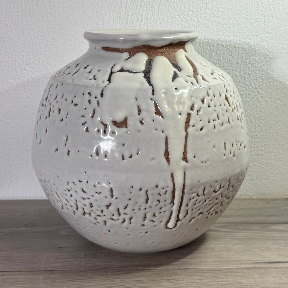Thumbnail: KK87)Hagi ware  VaseYoshu Hattori
