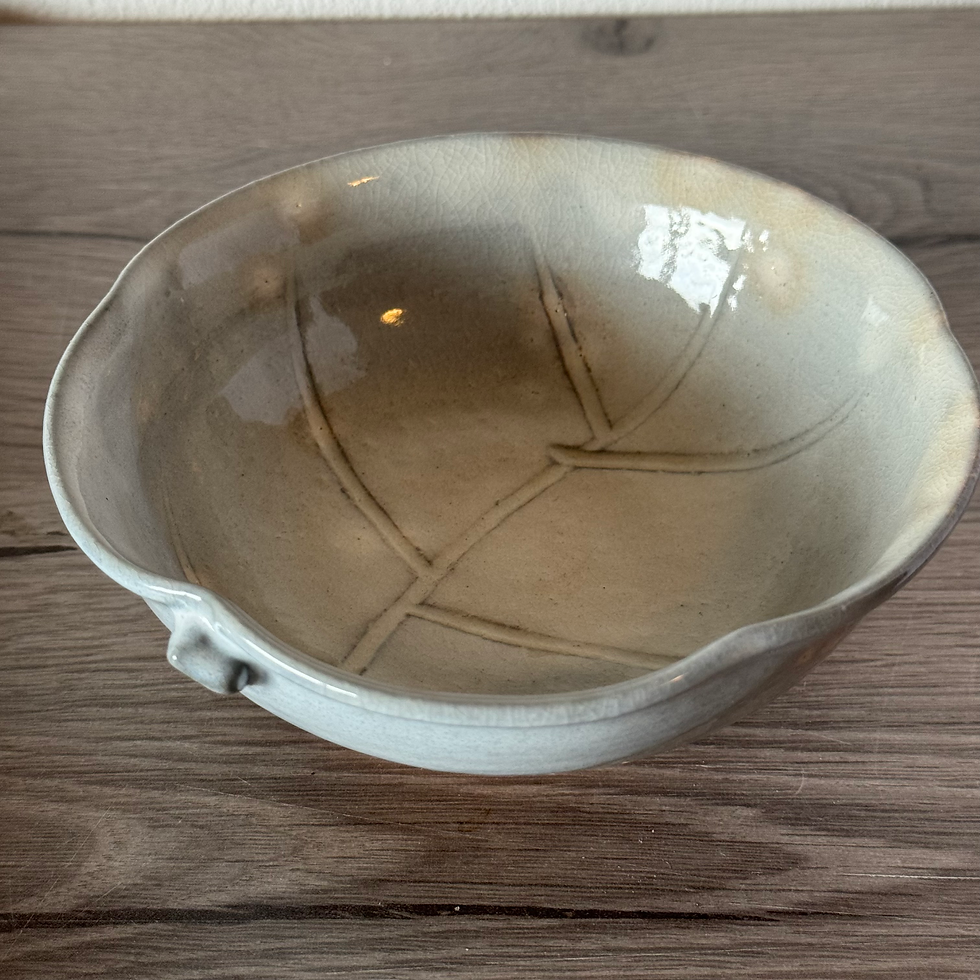 Thumbnail: DD27)Hagi ware Senshu Okada(food)bowl plate