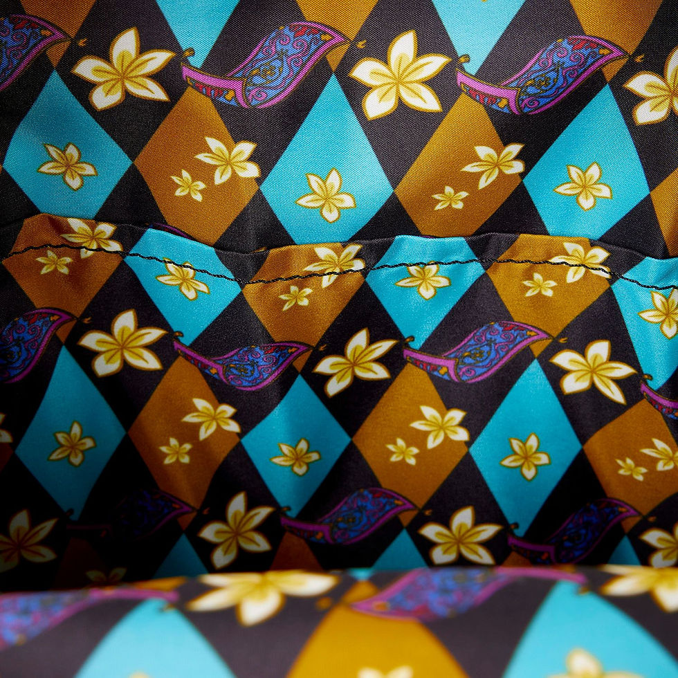 Thumbnail: Disney Aladdin Princess Jasmine Cosplay Floral Mini Backpack by Loungefly