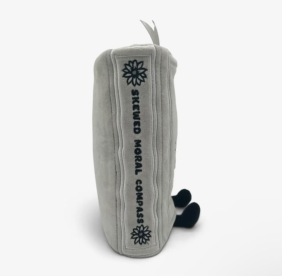 Thumbnail: "I Like My Main Characters Morally Grey" Bookish Book Plush Shelfieby Punchkins