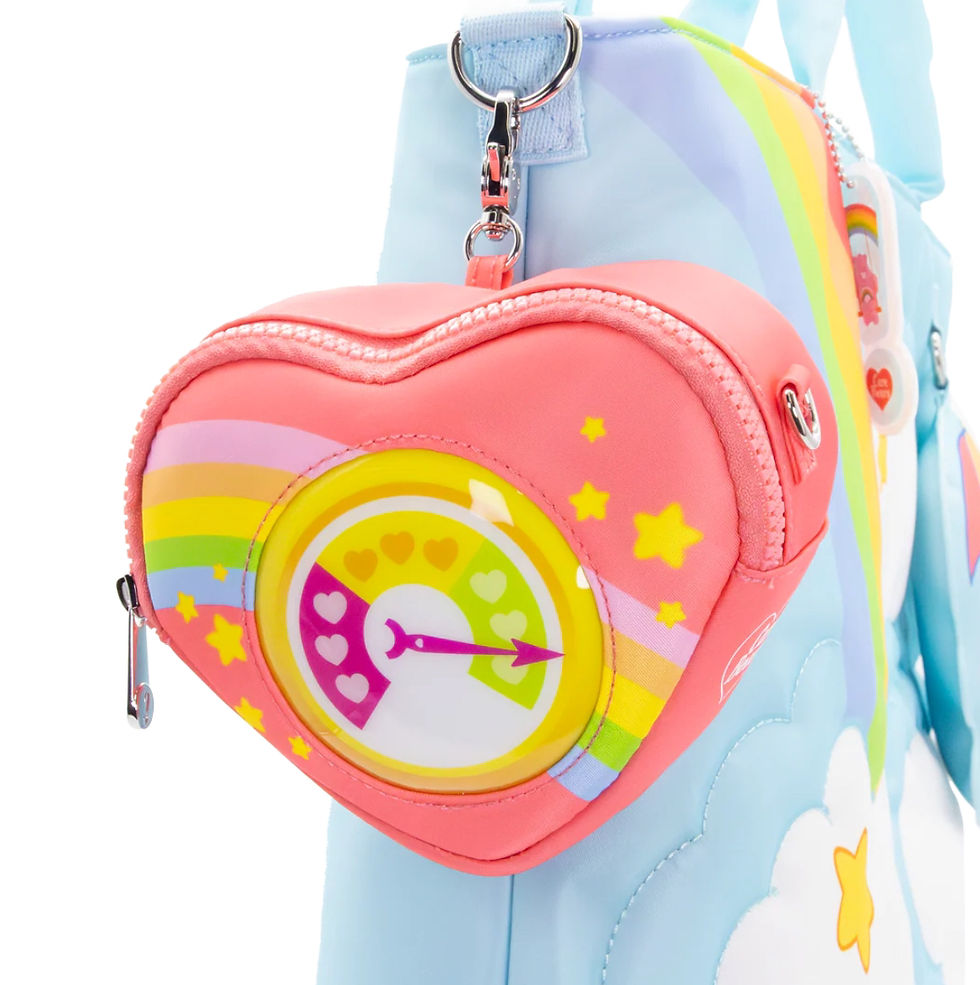 Thumbnail: Care Bears Caring Meter Padded Nylon Crossbody Bag
