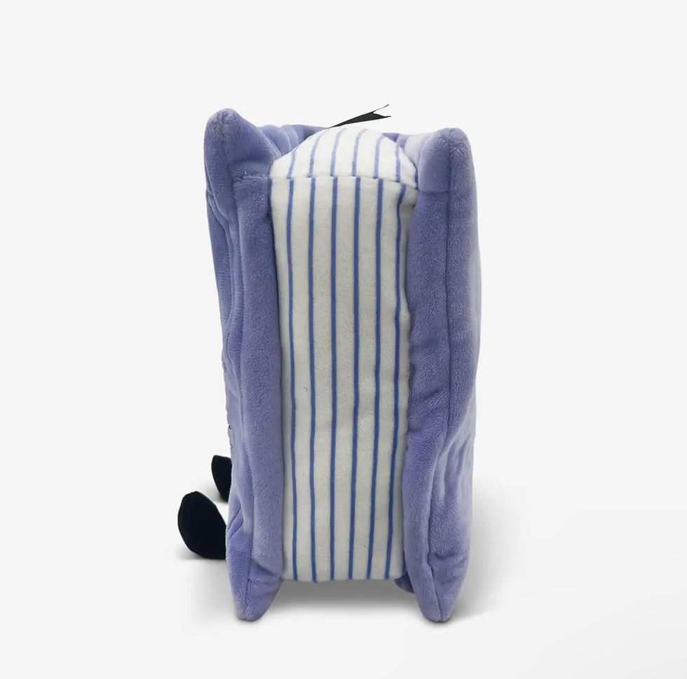 Thumbnail: "Easily Distracted by a Good Mystery" Bookish Book Plush Shelfie by Punchkins