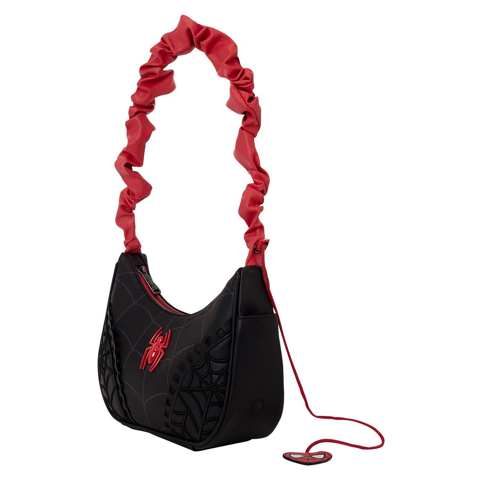 Thumbnail: Marvel Black Spider-Man Adjustable Strap Crossbody Bag by Loungefly