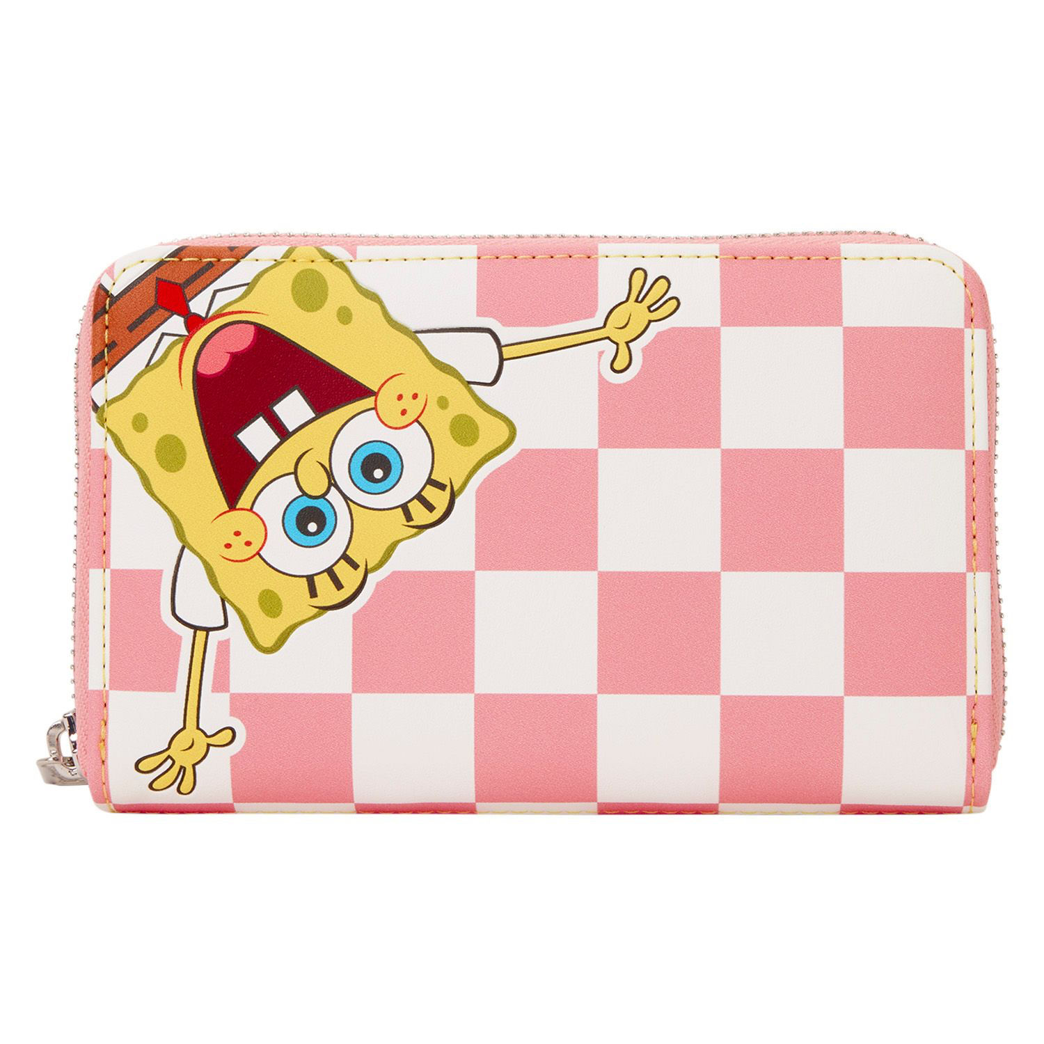 SpongeBob SquarePants & Patrick Star Checkered Zip Around Wallet by Loungefly