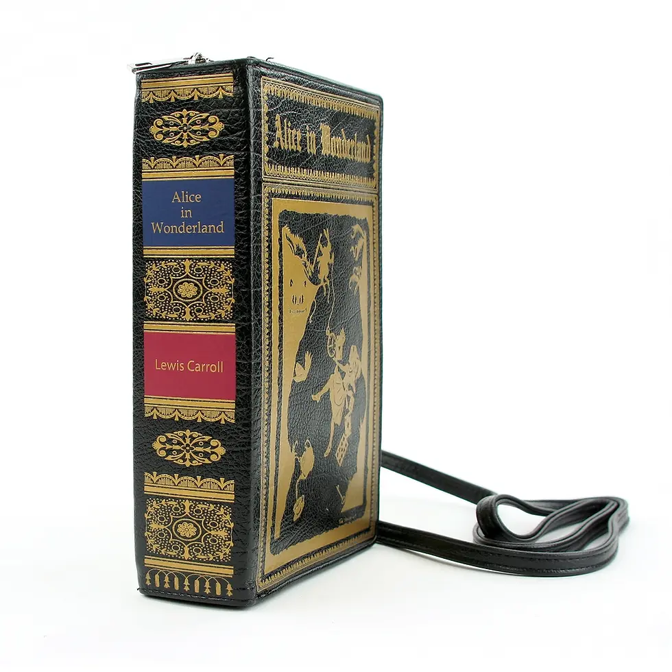 Thumbnail: Vintage Alice in Wonderland Midsize Book Clutch Bag