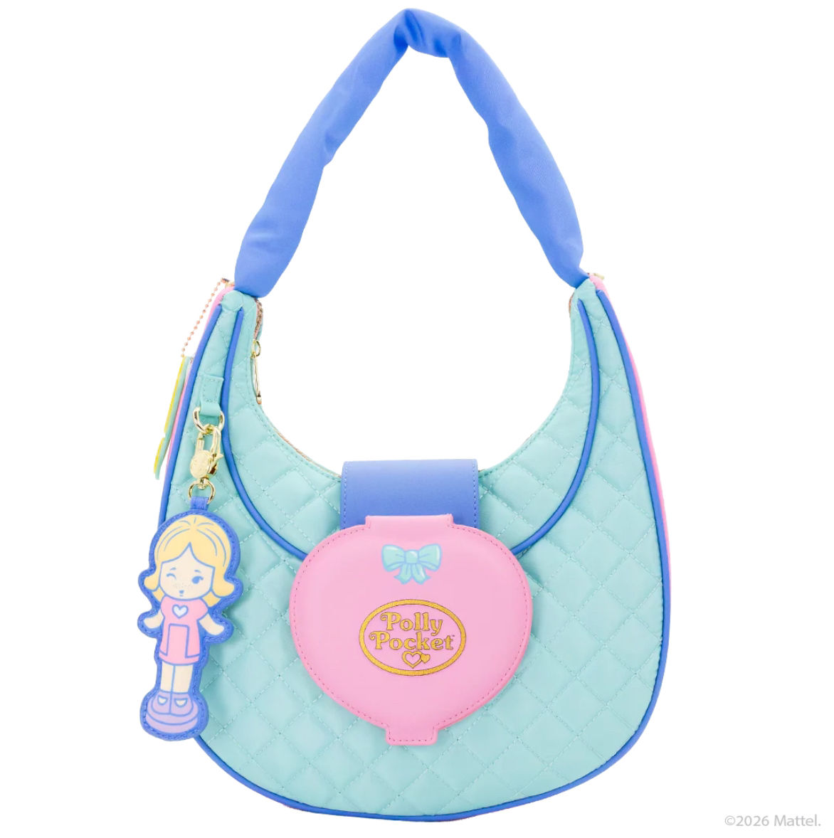 POLLY POCKET QUILTED COMPACT CRESCENT BAG