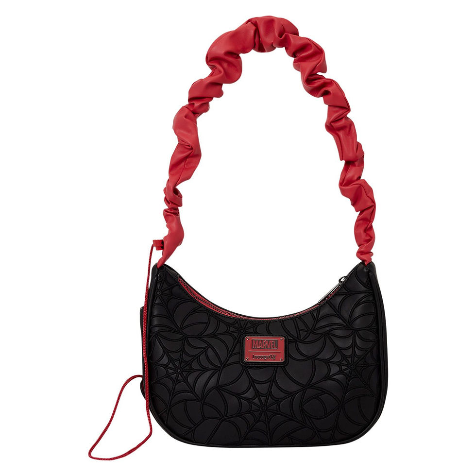 Thumbnail: Marvel Black Spider-Man Adjustable Strap Crossbody Bag by Loungefly