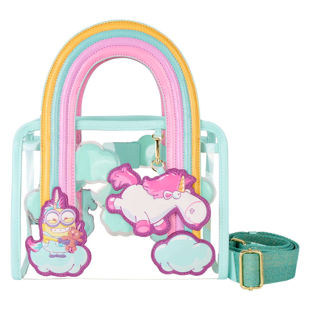 Loungefly UNIVERSAL MINIONS FLUFFY UNICORN TOTE