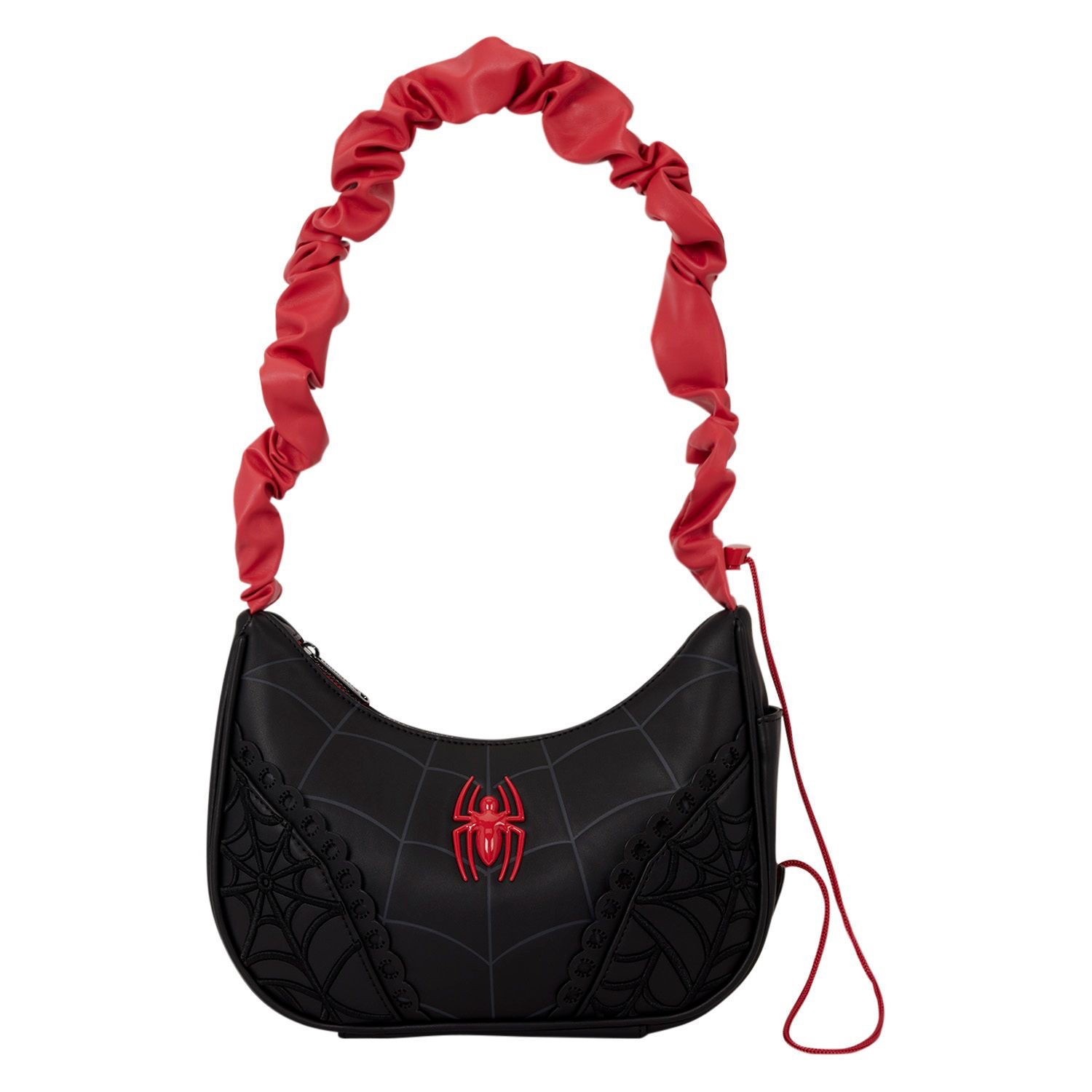 Marvel Black Spider-Man Adjustable Strap Crossbody Bag by Loungefly