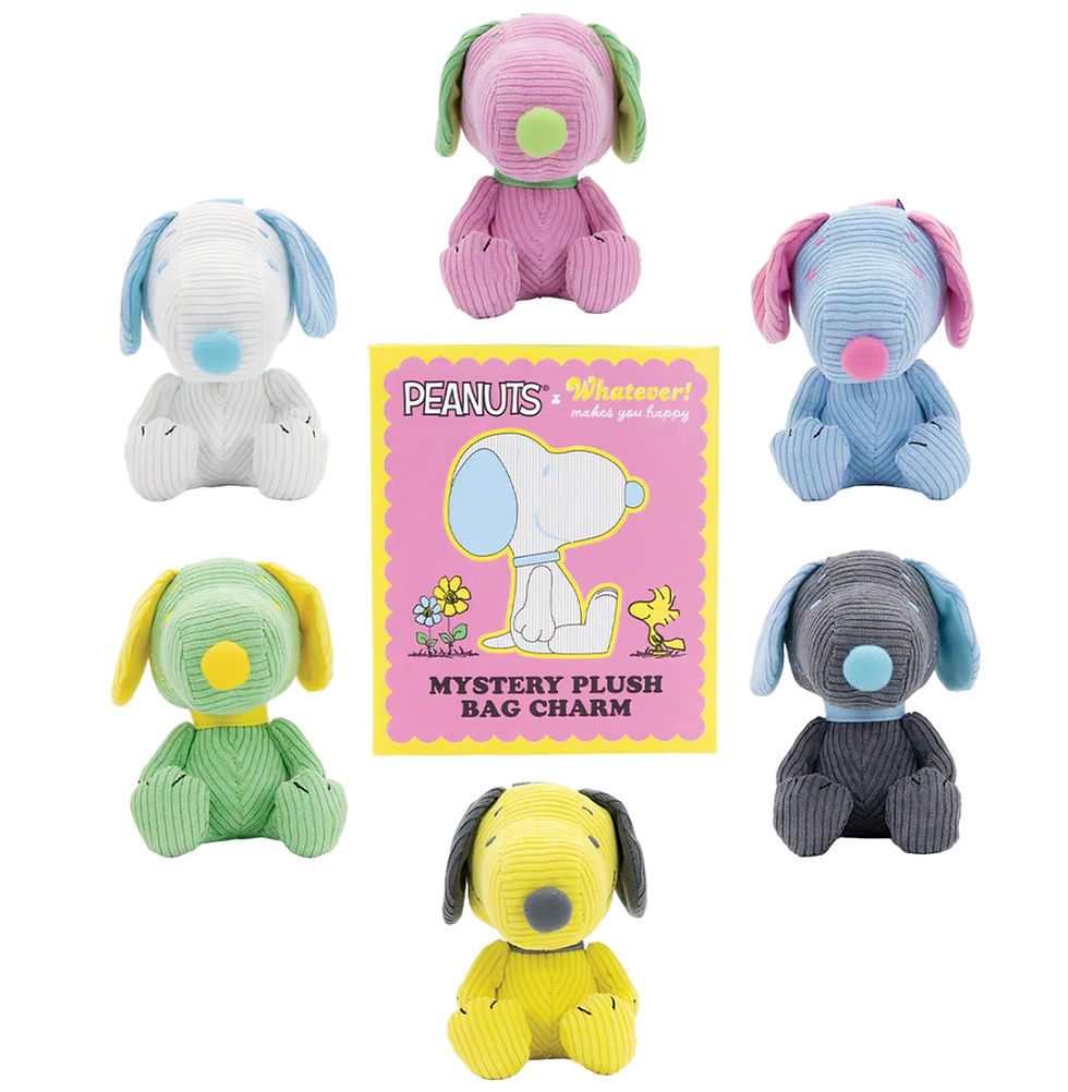Peanuts Sherbet Snoopy Spring Mystery Box Plush Bag Charms by Whatever! WMYH