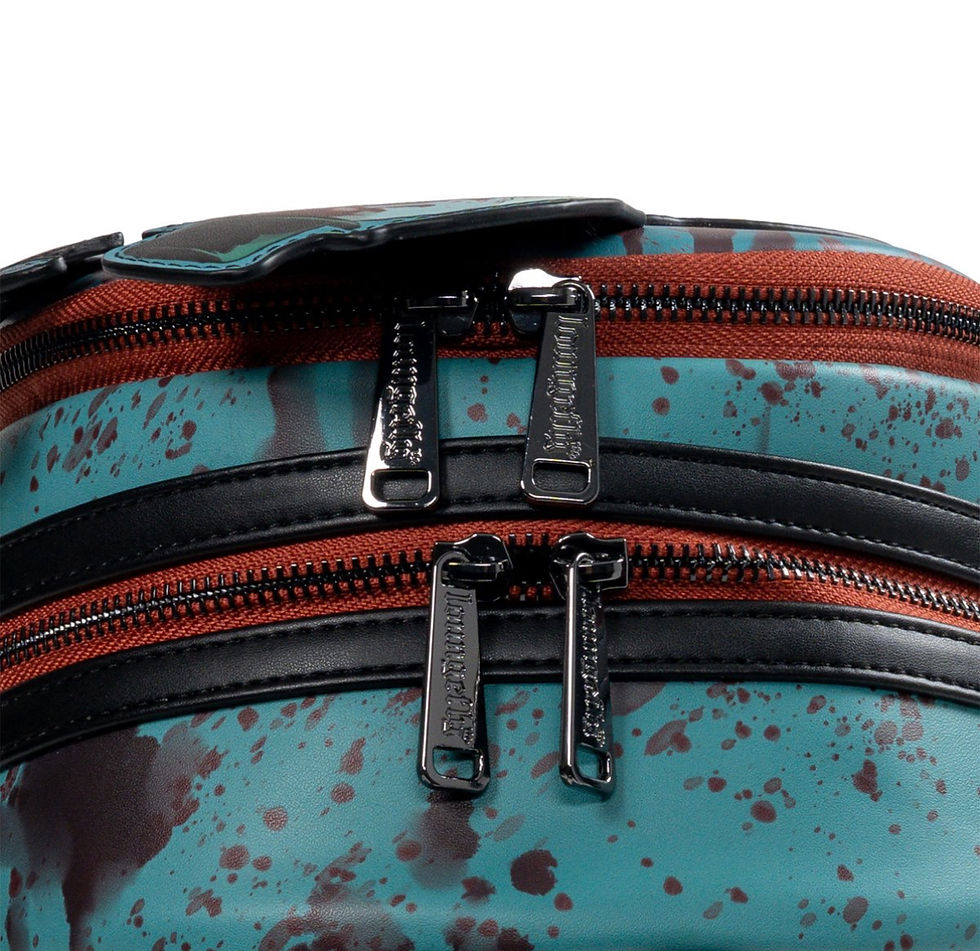Thumbnail: Terrifier Art the Clown Blood Splatter Glow Mini-Backpack by Loungefly