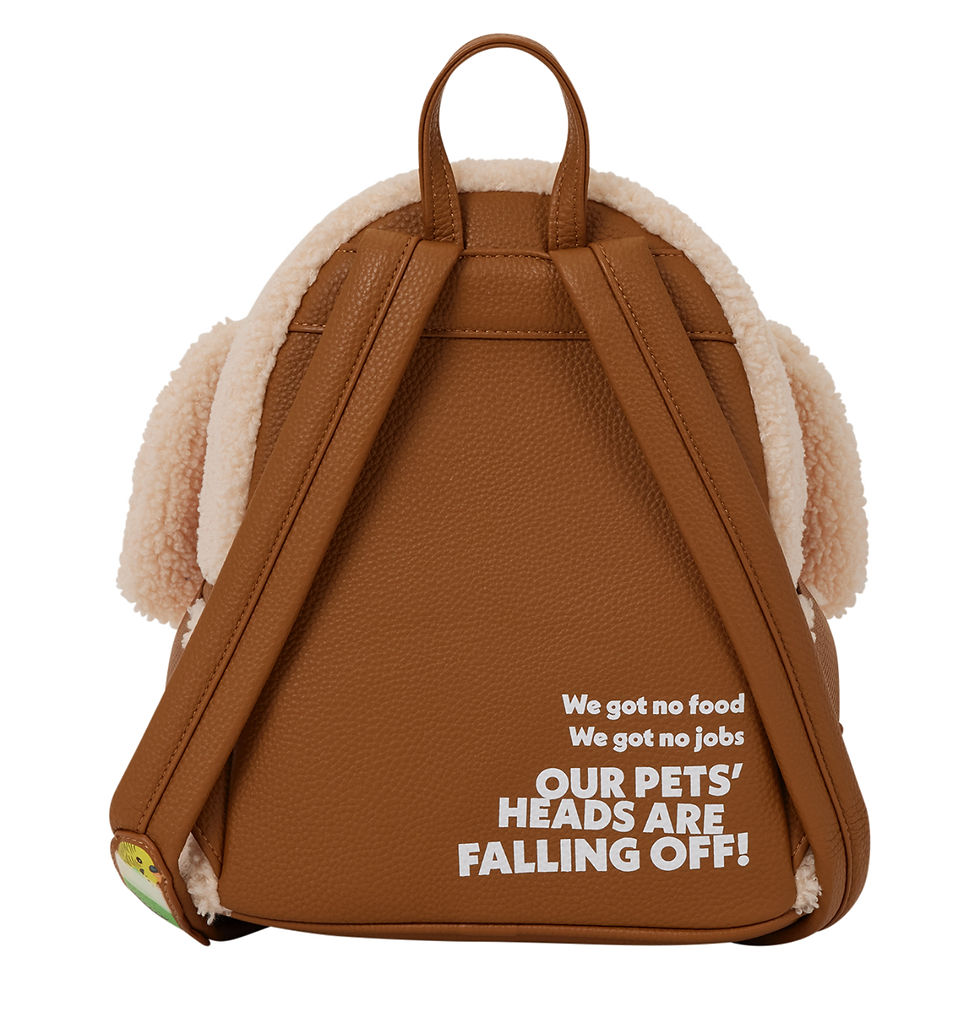Thumbnail: Loungefly Dumb & Dumber Mutts Cutts Van Glow Plush Mini Backpack 