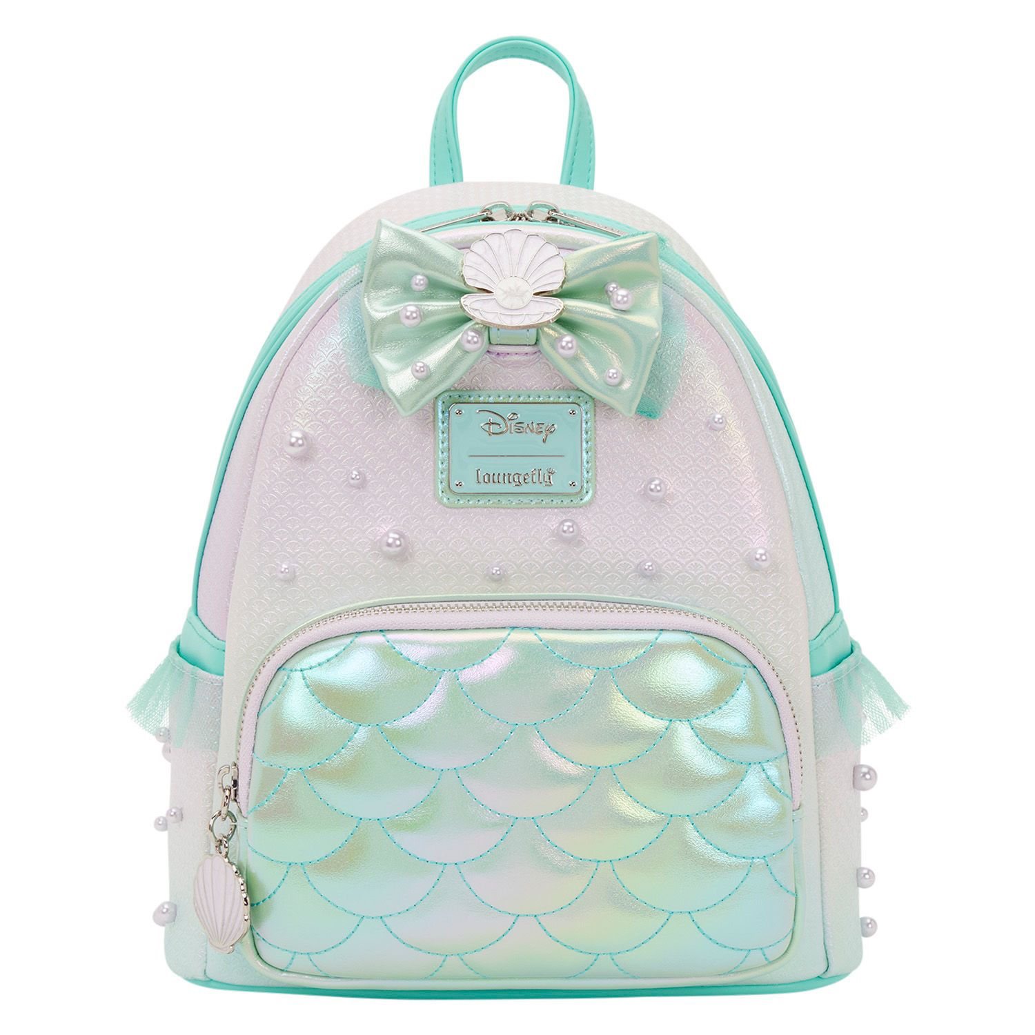 The Little Mermaid Iridescent Pearl Mini Backpack by Loungefly