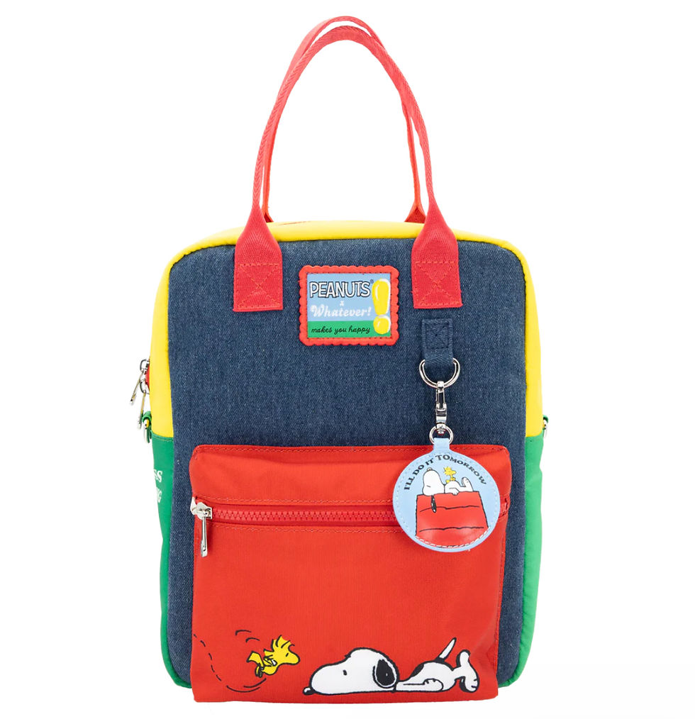 Thumbnail: Peanuts 75th Anniversary Color Block Denim & Canvas Convertible Bag