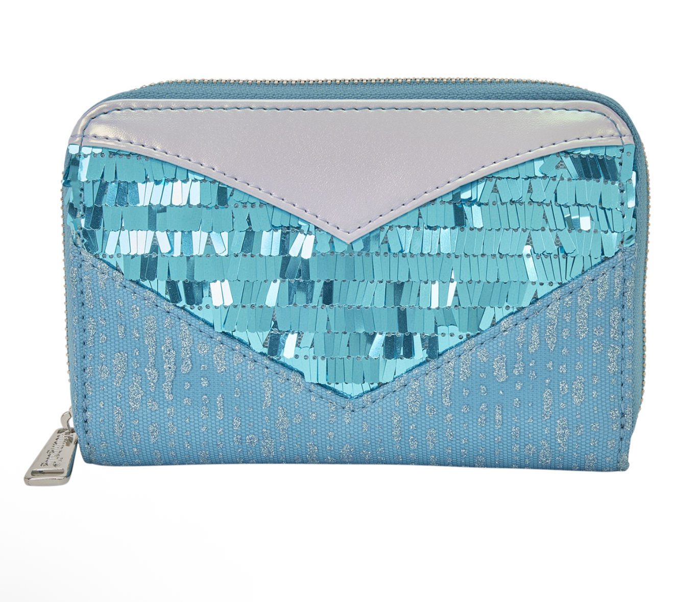 Loungefly DISNEY FROZEN ELSA GLITTER SEQUIN ZIP AROUND WALLET