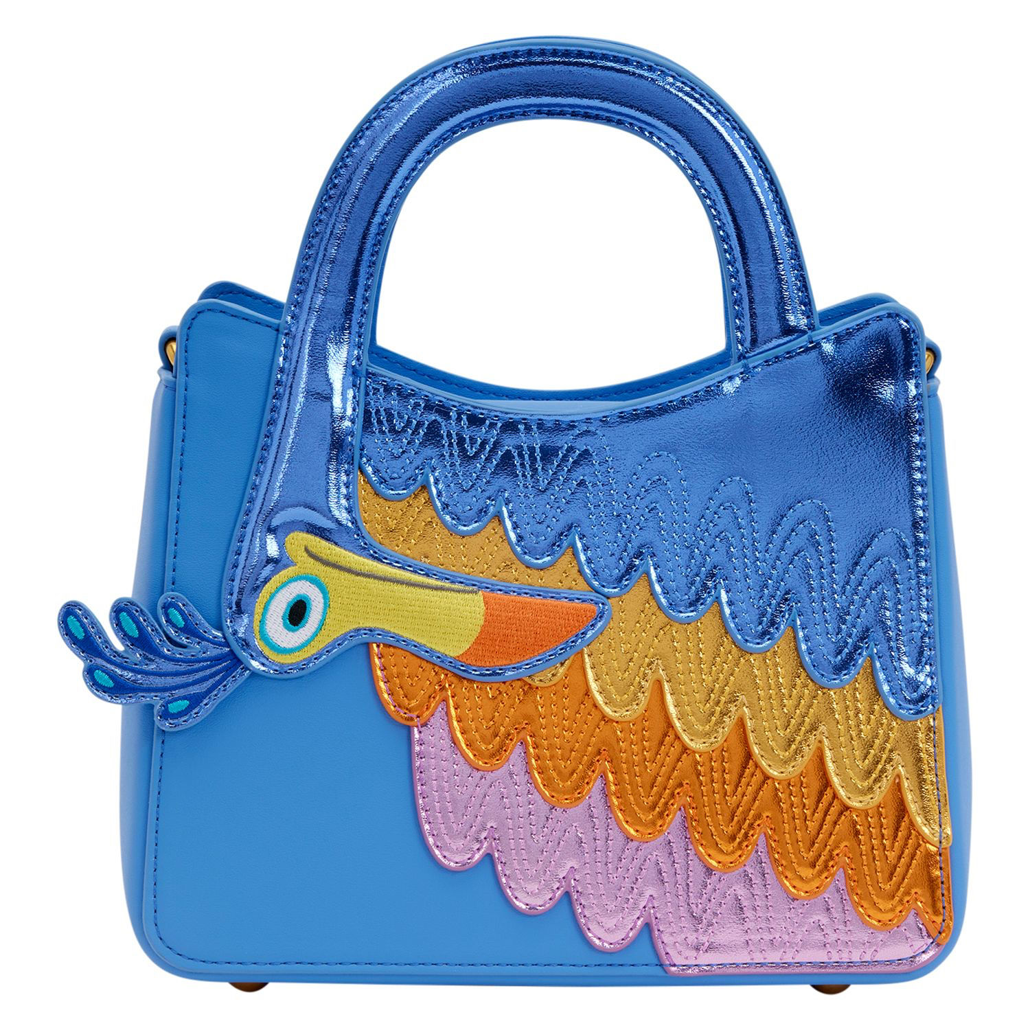 Disney Pixar Up Kevin the Bird Metallic Crossbody Bag by Loungefly