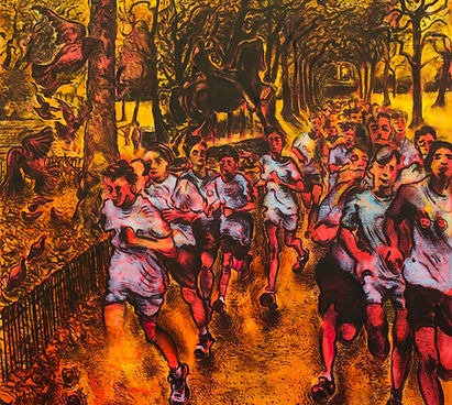 Physical Energy II. Oil on linen, laid o