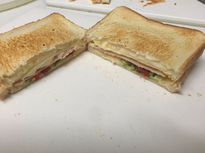 ハムチーズマヨサンド