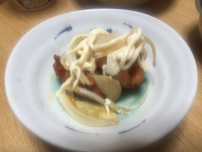 オニオンマヨ味ぽん唐揚げ