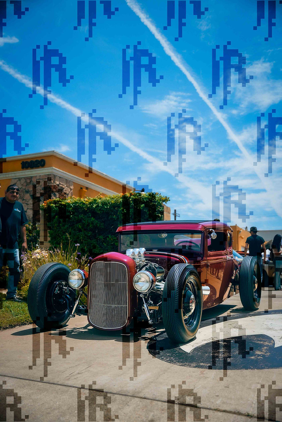 Thumbnail: Red Mooneyes Ford Hotrod