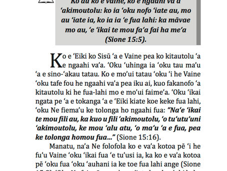 ‘OKU TAU ‘I HE KALASI “FUA LAHI”