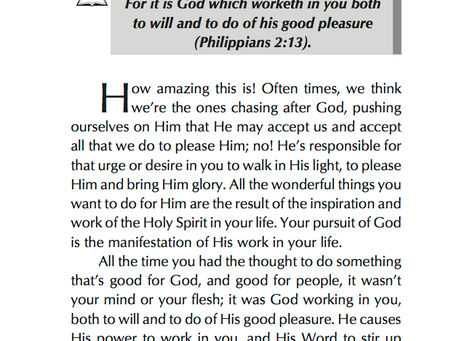 HE MAKES YOU WILLING AND ABLE