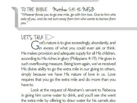 DO MORE THAN THE EXPECTED