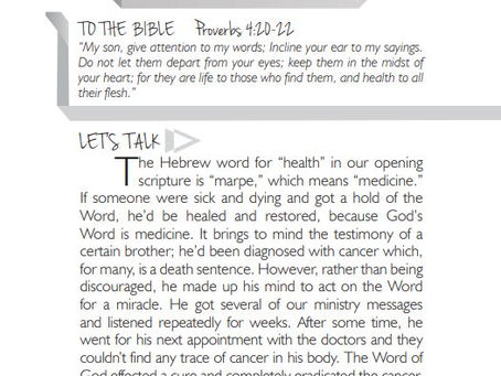 GOD'S WORD IS "MARPE"