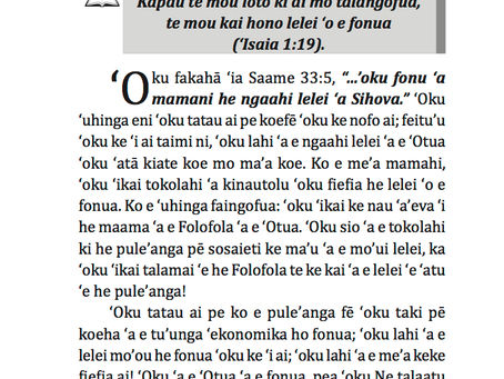 KO E LELEI ‘O E FONUA