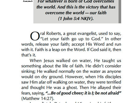 RELEASING YOUR FAITH