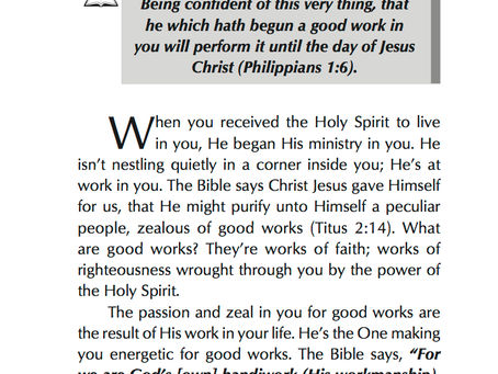 THE GOOD WORK CONTINUES