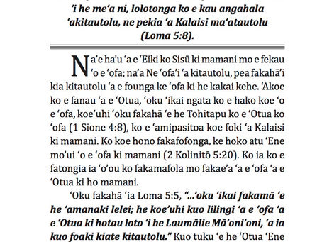 Fakamafola mo Fakae’a ‘Ene ‘Ofa