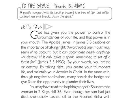 CONTROL LIFE WITH WORDS
