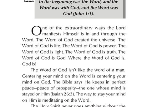 THE WORD OF GOD IS GOD