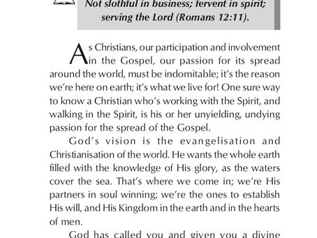 AFIRE FOR THE GOSPEL