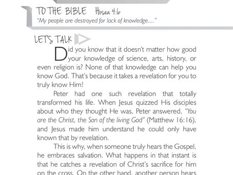 GOD REVEALED TO YOU!