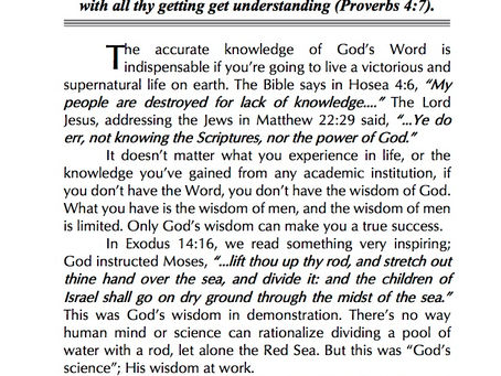 God’s Word Is Divine Wisdom