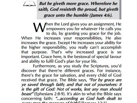 GRACE FOR MORE