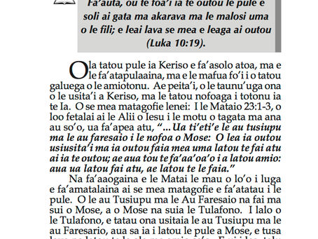 O LA TATOU PULE IA KERISO