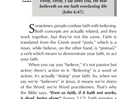 ACTING YOUR FAITH