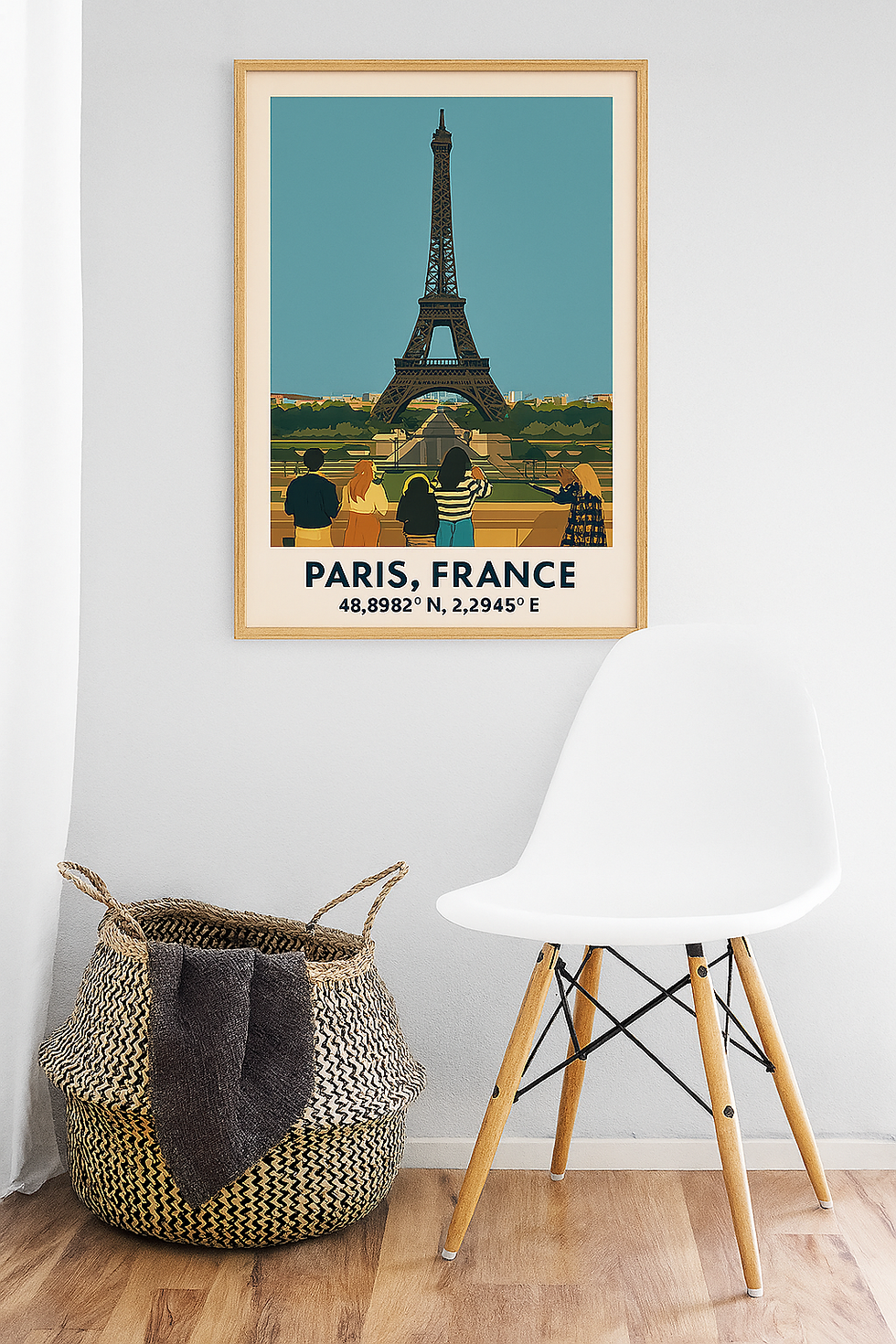 Thumbnail: Eiffel Viewpoint – Paris Travel Poster