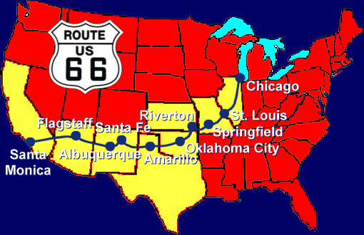 Route 66 Map