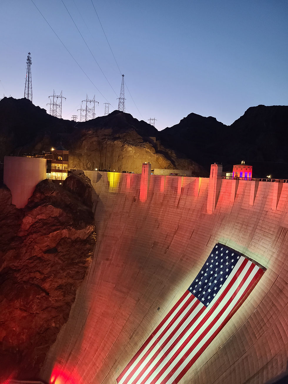 The Hoover Dam at Nevada/Arizona border